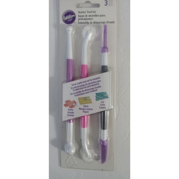 Wilton Cake Decorating Lot Fondant Smoother Icing Smoother Starter Tools Set - Picture 5 of 8